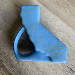 “California State” Blue Vase/Organizer, the Landmark of Los Angeles